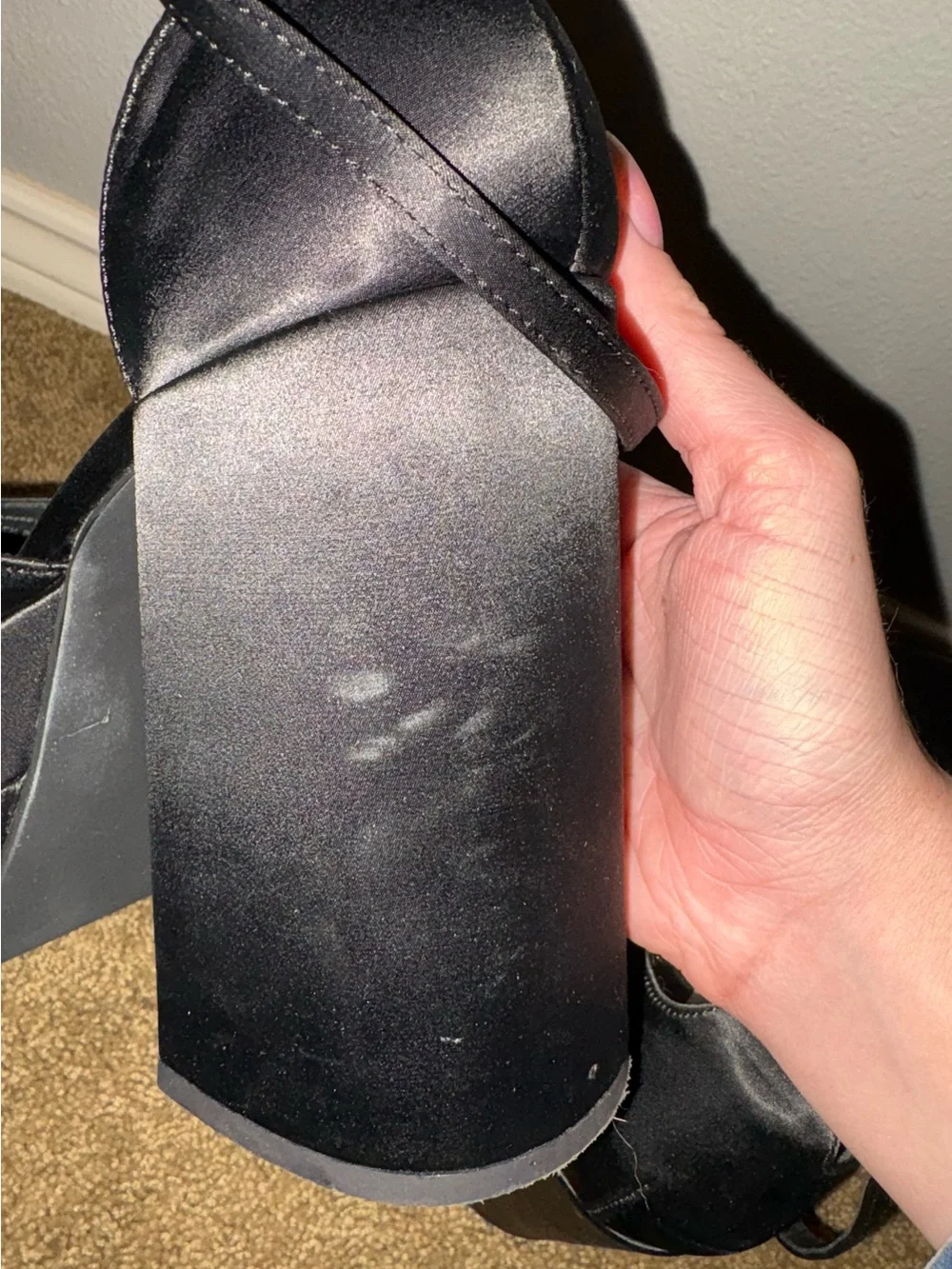 Steve Madden Black Charlize Platform Heel